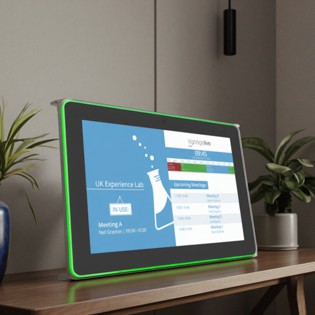 10.1inch SDK USB Digital Signage Display Business Smart Home Android Tablet PC with LED Light for Meeting Room Booking Office