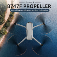 Hélice légère pour Air3 8747F, lame pliable rapide, accessoires UAV, emballage en boîte blanche