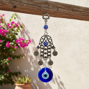 ORNEMENT MURAL EN VERRE EVIL EYES 6X20 CM Accents muraux intrigants - Product Image 3