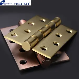 Hardware Accessory 304 Stainless Steel Iron Metal Window Round Corner Spring Door Hinge Flush Hinge For Wooden Door