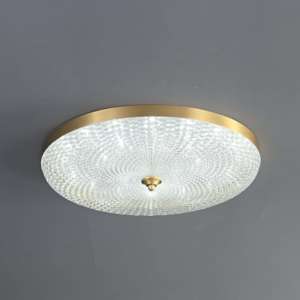 Çağdaş Modern pirinç ve bakır LED tavan lambası küçük akrilik monte ev veya daire için 75 fantezi İskandinav tasarım - Product Image 6