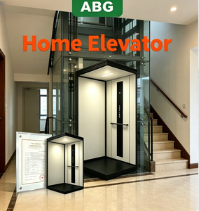 Ascenseur hydraulique de luxe en acier inoxydable pour maison, capacité de charge de 600 kg, ascenseur de villa pour 4 étages, usage résidentiel privé - Product Image 1