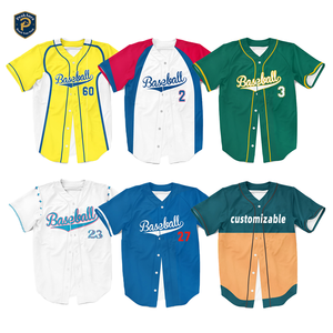 Seragam Bisbol PA 2026 - Poliester Bernapas Cepat Kering Lengan Pendek Pinggang Elastis Nama Tim Dapat Disesuaikan Tahan Lama - Product Image 1