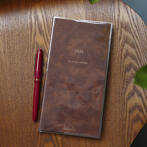 Tùy chỉnh in logo cao cấp PU Bìa softcover TN Kích thước Brown <span class=keywords><strong>2025</strong></span>-2026 kế hoạch cuốn sách - Product Image 5