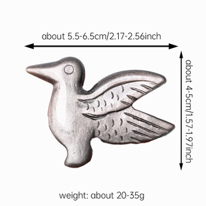 Vente en gros de sculptures d'animaux en pierres précieuses naturelles, sculptures de colibris en cristal mélangé - Product Image 4