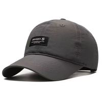 Gorra de Béisbol de PVC Curvada, Estilo Deportivo, Transpirable, Impermeable, Unisex, Ajustable, con Hebilla Metálica, para Uso en Exteriores en las Cuatro Estaciones, con Bordado