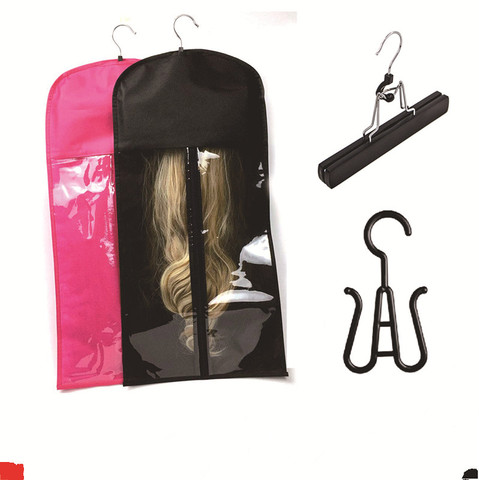 Hot Sale Non-woven Wig Dust Cover Spot Storage Zipper Bags Organizer Bag with logo