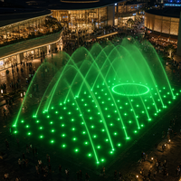 Fontaine d'eau programmable à grande échelle avec musique, laser RGB, contrôle IA, IP68, CE, RoHS, OEM pour parcs, hôtels, centres commerciaux, villas