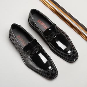 Men's Business Formal Leather Shoes Slip-On PU Smooth Shiny Cowhide Upper Breathable - Product Image 3