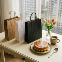 Sac en papier kraft marron personnalisé pour boutique de vêtements, sac cadeau avec poignées en corde de coton, idéal pour bougies artisanales