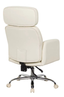 Chaise de bureau de direction contemporaine de luxe en cuir PU, pivotante à 360 degrés avec accoudoirs réglables pour bureau à domicile