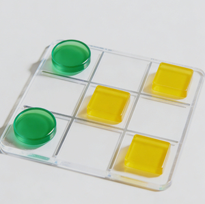 ของเล่นตัวต่อคลาสสิกสำหรับเด็ก ตัวต่ออะคริลิค ติ๊กแท็กโท XO หมากรุก ครอสบอร์ด เกมหมากรุก ชุดหลากหลายสไตล์ เกมกระดานหมากรุก - Product Image 6