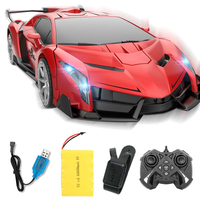 Coche Robot de Juguete Transformable a Escala 1:10 con Control Remoto de 2.4G
