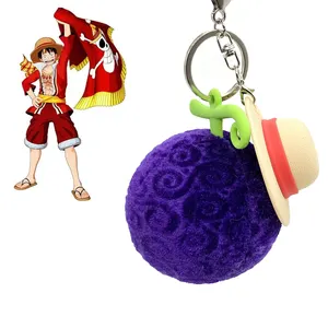 7CM 1 pieza Luffy Demon Devil Fruit sombrero de paja Comic Con relleno Kawaii Anime peluche muñeca colgante llavero