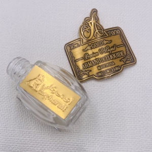 Pegatinas 3D <span class=keywords><strong>de</strong></span> Metal dorado y plateado personalizadas, botellas <span class=keywords><strong>de</strong></span> Perfume exquisitas <span class=keywords><strong>de</strong></span> lujo, <span class=keywords><strong>venta</strong></span> al por mayor, resistente al agua, gran oferta, etiqueta privada <span class=keywords><strong>de</strong></span> perfume - Product Image 2