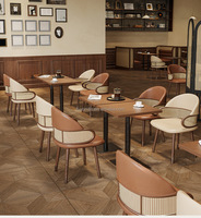 Canapé de restaurant personnalisable, mobilier, cadre en bois massif, sièges de plage, banc de restaurant, ensemble de chaises et de table