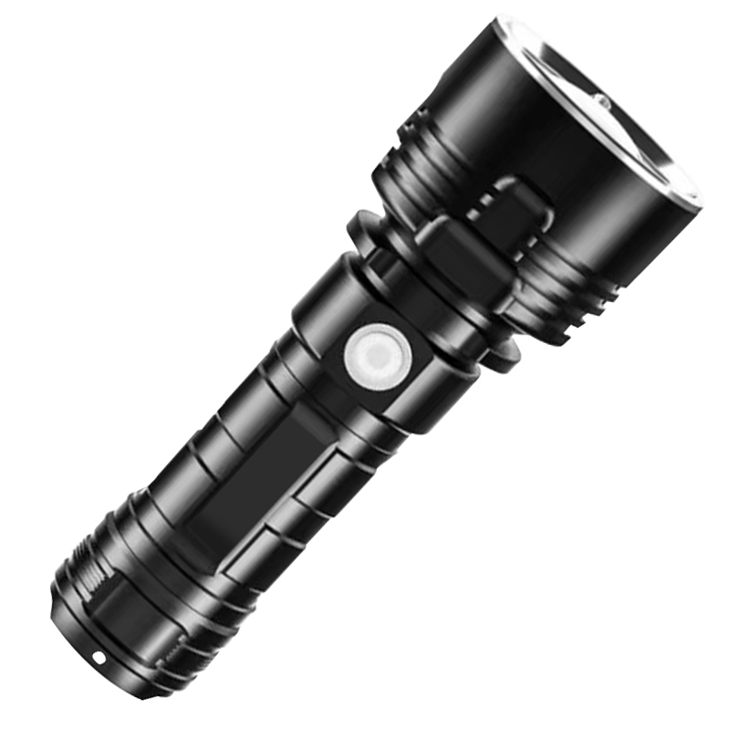 2022 new factory price rechargeable retractable zoom powerful military grade waterproof multifunction led flashlight