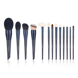 Vonira Beauty Best Selling Blue 13 Makeup Brushes Set With Make up Cosmetic Brushes Kit Private Label Packaging Box Custom Logo