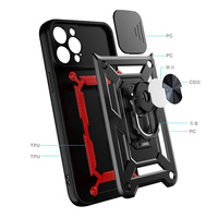 Protection d'objectif de caméra étui de téléphone portable hybride pour iPhone 15 14 Pro 13 12 11 XS Max XR X 8 7 6 Plus porte-anneau couverture arrière