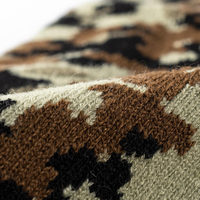 Gorro Unisex con Estampado de Camuflaje, Gorro Holgado con Forro Polar Grueso, Gorro de Punto Cálido para Invierno, Gorro Deportivo para Exteriores