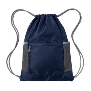 Sac à dos promotionnel personnalisé d'origine usine, sac de shopping en polyester pas cher avec cordon de serrage - Product Image 5