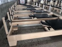 Ensemble de Reformer Pilates pour le Corps, Équipement Professionnel d'Équilibre en Bois pour Yoga et Fitness, Machine de Pilates, Lit et Chaise pour Entraînement à Domicile