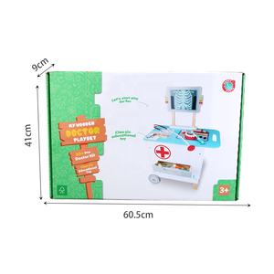 <span class=keywords><strong>Happy</strong></span> Earth-ชุดอุปกรณ์หมอทำจากไม้สำหรับเด็กเล่นสวมบทบาททางการแพทย์ของเล่นในโรงพยาบาลคลินิกแบบโต้ตอบ - Product Image 6