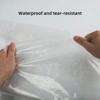 Couverture de serre tissée renforcée Film tissé transparent Imperméable Toile plastique