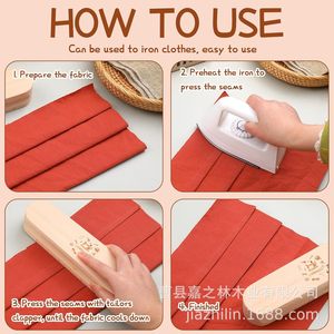 Tabla de planchar de madera de haya con escala para planchar y coser - Product Image 4