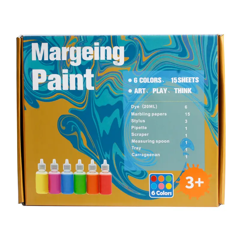 Customized Water Marbling Paint for Kids - Arts and Crafts for Girls & Boys Crafts Kits Ideal Gifts for Kids Age 6 8 12