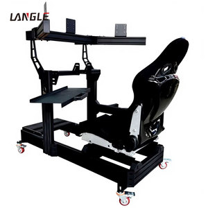 โครงสร้างอะลูมิเนียมแบบปรับแต่งได้ LANGLE-4080 พร้อมราง <span class=keywords><strong>T</strong></span>-Slot สำหรับจำลองการขับรถแข่ง ใช้ได้ทั้งในร่ม/กลางแจ้ง รองรับ <span class=keywords><strong>VR</strong></span>/AR/MR - Product Image 1
