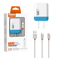 Somostel A32 2 en 1 chargeur rapide électronique avec câble USB accessoires de téléphone portable Cargadores Para Celulares 3.0