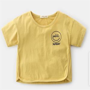Vêtements de boutique pour enfants en gros, dernières tendances coréennes, t-shirts unis pour garçons, fournisseur chinois - Product Image 1