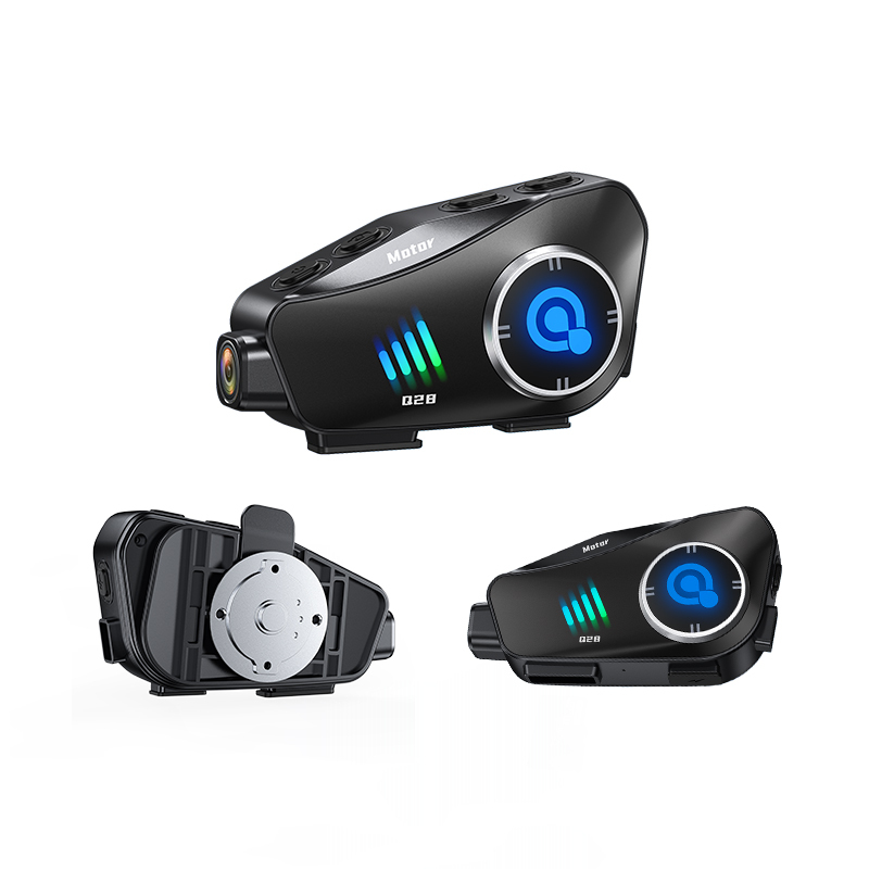 Keenso Motorcycle Bluetooth Headset | Helmet Speakers With Remote, 50hr Battery, Noise Cancelling