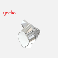 Serrure à quart de tour en alliage de zinc Yeeka 1435, finition noire texturée ou chrome brillant, loquet à came pour armoires