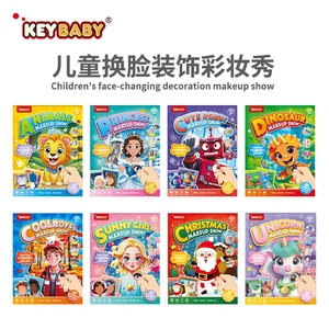 <span class=keywords><strong>Libro</strong></span> para Colorear de Animales Navideños Keybaby, <span class=keywords><strong>Libro</strong></span> de Dibujo de Maquillaje y <span class=keywords><strong>Cambio</strong></span> de Rostro con 3 Hojas de Pegatinas para Niños, Diversión Garantizada - Product Image 2