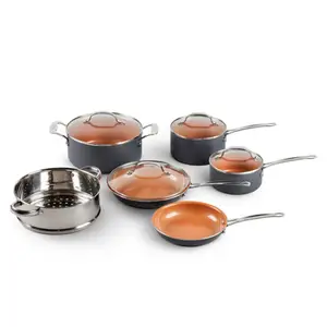 Hot bán soong/Fry Pan/Sauce Pan Cookware sets Đồng Lớp phủ gốm nhôm Cookware sets