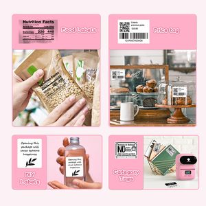 Impresora de etiquetas adhesivas sin tinta Phomemo <span class=keywords><strong>M110</strong></span> con papel de etiquetas Impresora de etiquetas de código de barras Mini fabricante de etiquetas portátil para código de barras/etiquetas/pegatinas - Product Image 5