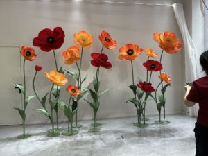 Juego de flores coloridas de material de papel gigante independiente para Primavera, boda, evento, fiesta, Decoración de mesa, <span class=keywords><strong>420</strong></span> - Product Image 3