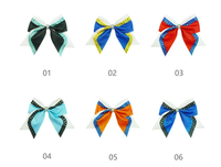 Barrettes à cheveux Sacarla mignonnes pour filles, avec nœuds de pom-pom girl, en cuir, paillettes et strass, à longue queue, pour la danse et les spectacles