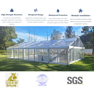 Tente de <span class=keywords><strong>mariage</strong></span> transparente à cadre en aluminium <span class=keywords><strong>chapiteau</strong></span> d'événement imperméable pour jardin de fête - Product Image 4