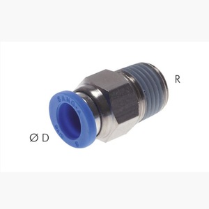 Landefeld <b>Quick</b> Coupler 8mm Diameter Pneumatic <b>Connector</b> For Industrial Use - Product Image 1