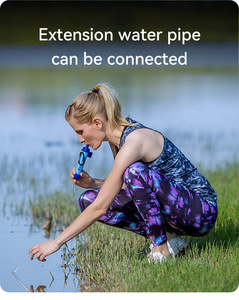 Paille filtrante à eau Gliway pour l'extérieur, idéale pour la randonnée, le camping et les voyages – à commande manuelle, pour la préparation aux situations d'urgence - Product Image 5