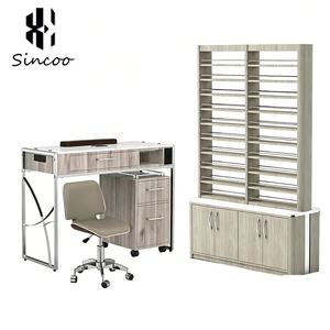 Manufacturer Custom Modern Wood Powder Stand <b>Nail</b> Polish Wall Mounted Display Cabinet Rack for <b>Nail</b> Table - Product Image 2