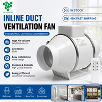 Ventilateur extracteur d'air puissant pour serre et usage domestique, 4-8 pouces, ventilateur de gaine en ligne avec roulement, fourni par la Chine