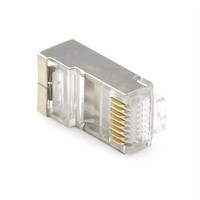 Konektor Jack terdaftar Ethernet Cat6 Cat 5e 8P8C kabel Patch Rj45 berpelindung Usb ke RJ45