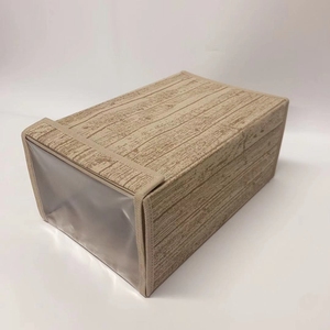 Organizers Shoe Storage Box Wood Print Transparent Window High Quality Material Household Shoe Storage Containers Cloth Organizers Foldable Storage Box