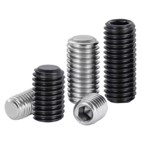 Vis sans tête à six pans creux à pointe plate en acier allié de qualité 12.9, oxyde noir, DIN 913, M1.6 M2 M3 M4 M5 M6 M8 M10 – Vente chaude