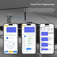Máquina de Servir Pelotas de Tenis de Mesa Pusang para Entrenamiento en Casa, Control por Aplicación, Programación Gratuita, Arco Ajustable, Máquina de Servir Automática
