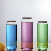 Boîtes de boisson en plastique PET de 250 ml et 550 ml vides avec anneau de traction pour soda, thé, bière avec impression sérigraphique